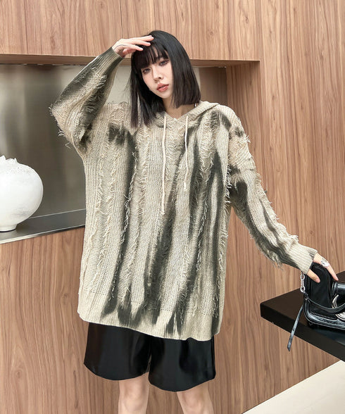 Gradation Mesh Hoodie